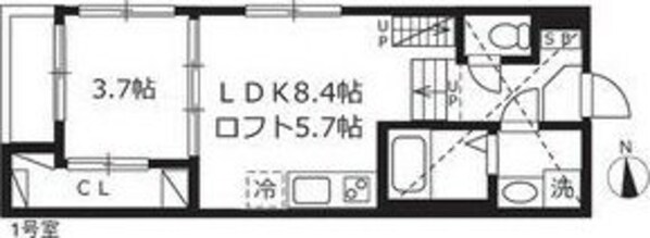 メゾンエトアの物件間取画像